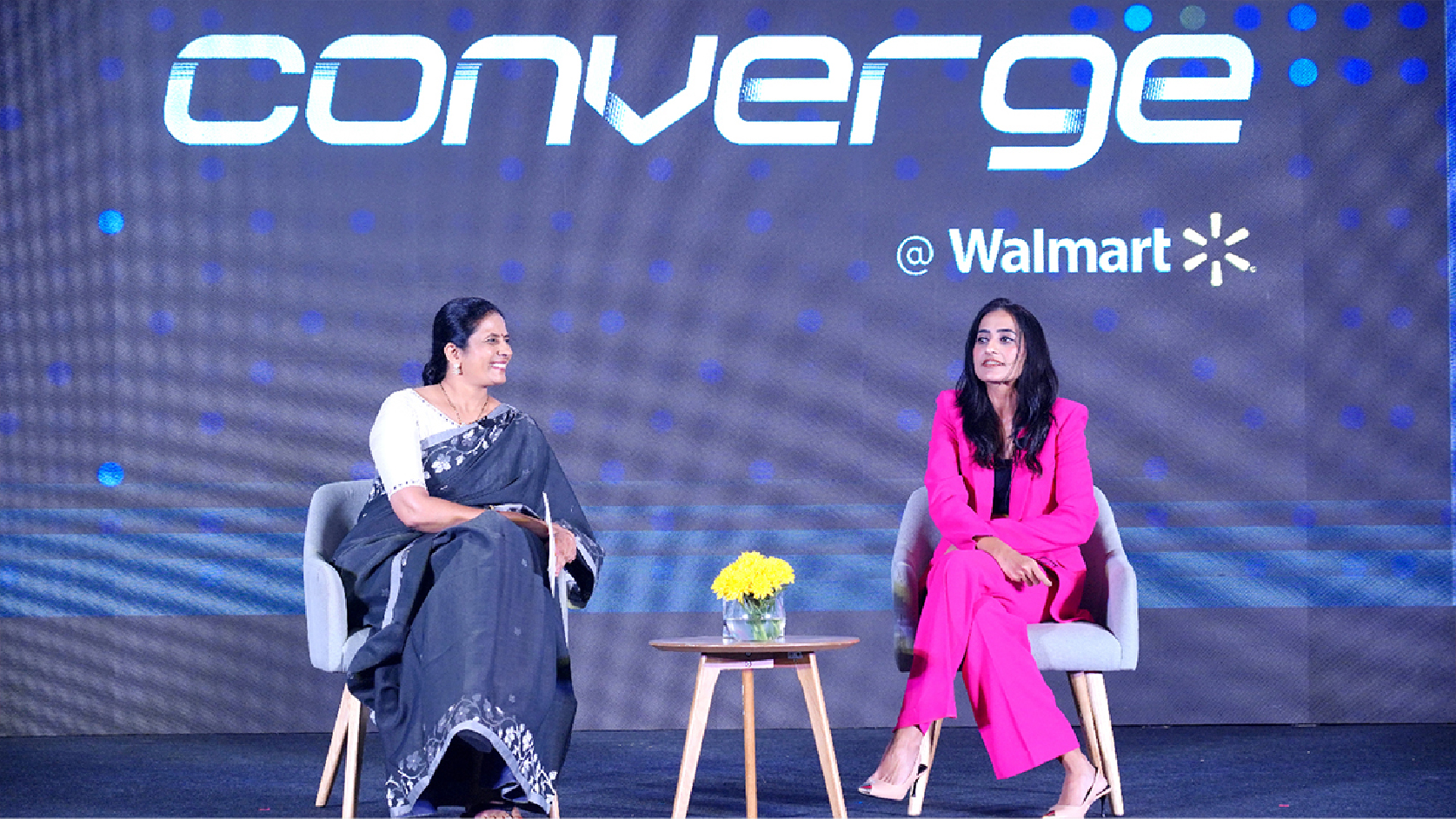 Prashanti Bodugum and Vineeta Singh in a fireside chat.